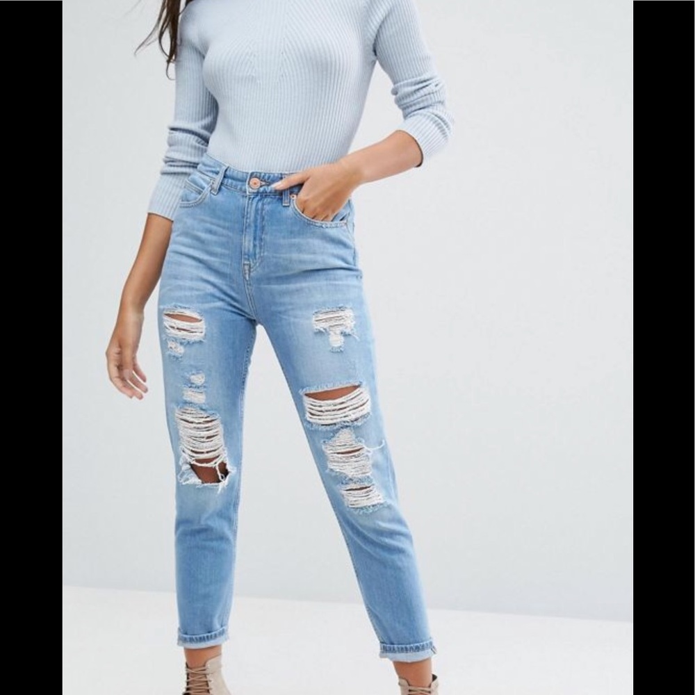 River Island mom jeans.New!!